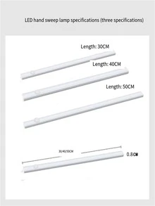 身體感應難燈條形USB電源供應感應燈帶極薄智能感應櫥櫃燈適用於衣櫃,書櫃,走廊 - 白色 - 查看 9