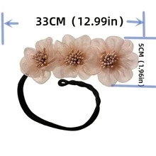 1入花卉設計捲髮器，女性髮飾，懶人髮型造型工具 - 彩色 - 查看 9