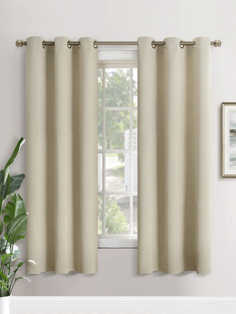 1 Stück Verdunkelungsvorhang Einfarbig mit Einfaches Design