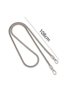 Dây đeo thay thế bằng bạc 6mm, thích hợp cho túi xách, ví, quai ví, phụ kiện túi xách bằng kim loại nhôm, thời trang và bền bỉ, phù hợp cho người mới bắt đầu, nhân viên văn phòng, thanh thiếu niên, phụ nữ, sinh viên đại học, có thể dùng làm quà tặng túi xách. - Bạc - Xem 3