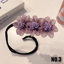 1入花卉設計捲髮器，女性髮飾，懶人髮型造型工具 - 彩色 - 查看 6