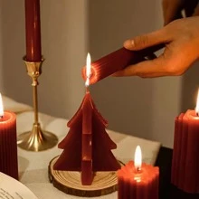 1入組DIY香薰蠟燭聖誕樹模具 - 白色 - 查看 8