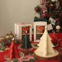 1入組DIY香薰蠟燭聖誕樹模具 - 白色 - 查看 9