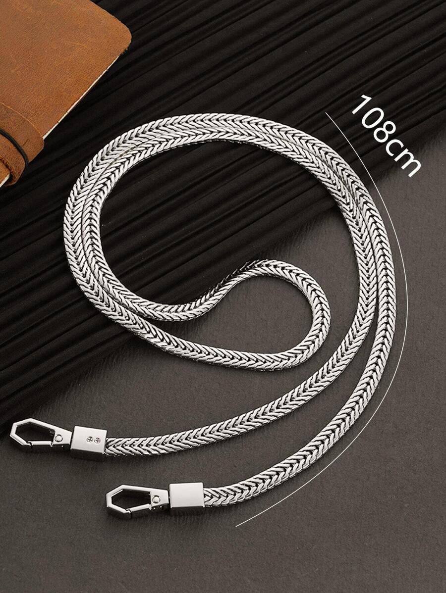 Dây đeo thay thế bằng bạc 6mm, thích hợp cho túi xách, ví, quai ví, phụ kiện túi xách bằng kim loại nhôm, thời trang và bền bỉ, phù hợp cho người mới bắt đầu, nhân viên văn phòng, thanh thiếu niên, phụ nữ, sinh viên đại học, có thể dùng làm quà tặng túi xách. - Bạc - Xem 1