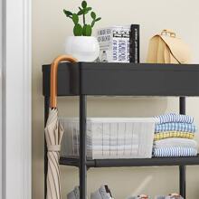 Four-layer storage rack storage shoe rack home multi-functional storage rack shoe cabinet assembly shoe rack white - White - View 4