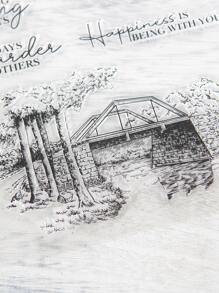 復古橋梁、小船、鴨子矽膠印章,適用於手工裝飾剪貼簿、生日賀卡、筆記本、相簿等等 - 無色 - 查看 6