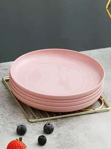 4 件套塑料餐盘，4 件套，直径 20 厘米，厨房，圣诞礼物