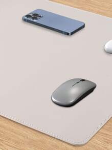 1pc 80 X 40CM Waterproof Large PU Leather Mouse Pad & 1pc Coaster For Office & Home