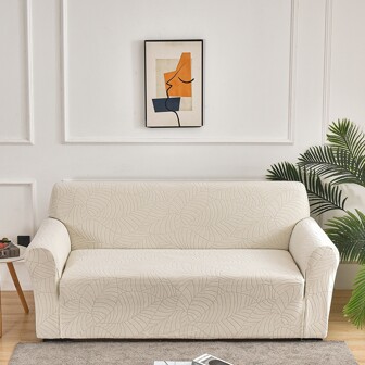 1入組葉子圖案彈性沙發套帶1入組枕套包括作為禮品