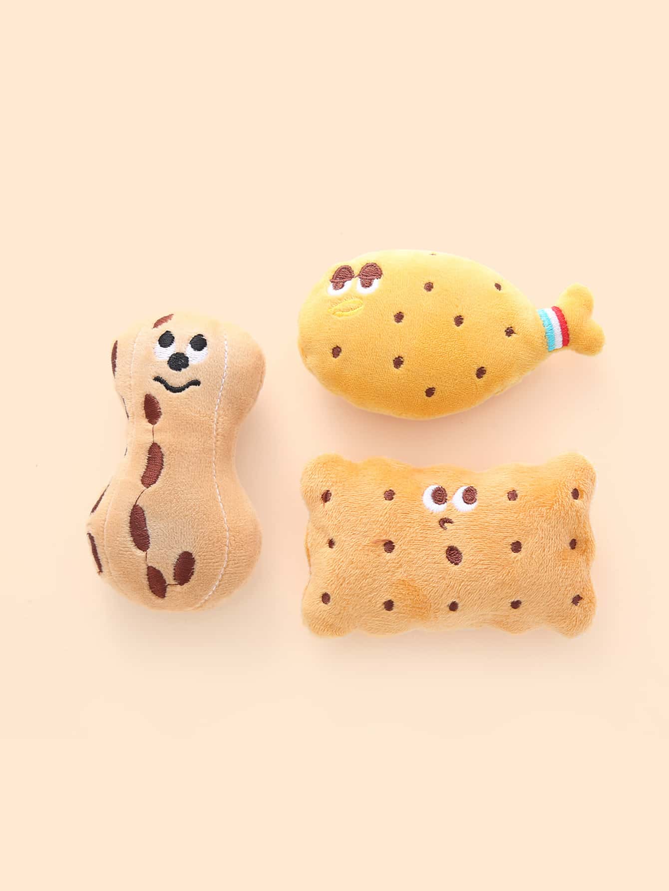 1 Miếng Đồ chơi mèo Đáng yêu Gà Chân Bánh quy Hình dạng Đồ chơi Plush Mài răng , Cắn Sức chống cự , Ngẫu nhiên Phong cách - Nhiều màu - Xem 1