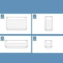 11入組/套條紋圖案收納盒抽屜隔板廚房抽屜收納化妝品辦公室首飾類餐具內衣整理盒 - 無色 - 查看 2