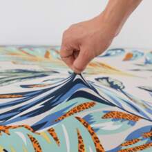 1入組熱帶雨林印花戶外藤椅通用彈性沙發墊套，四季皆宜 - 彩色 - 查看 7