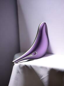 1入組可充電多功能按摩器適用於眼睛,臉部,領&肩膀帶振動&熱敷功能,帶Type C充電端口,協助眼霜 - 紫色 - 查看 2