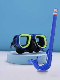 مجموعة نظارات سباحة وأقنعة غوص كبيرة الحجم للأطفال، مع حزام قابل للتعديل، مناسبة للأطفال من عمر 6 سنوات فما فوق