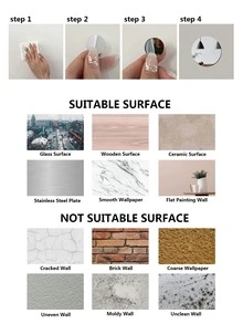 100入組亮閃閃圓形點可拆卸亞克力鏡子牆貼DIY3D牆貼適用於孩子們的房間天花板臥室裝飾用品家庭裝飾 - 銀色 - 查看 8