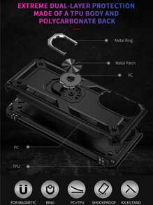 Heavy Duty Case For Huawei Nova 11i 11 PRO 10 SE Nova Y90 Nova Y70 Nova Y60 Nova 9 SE Nova 5T P40 Lite P30 Lite Y9 Prime Y9s Y9 2019 Y8s Y9A Y7A Y6 2019 Y6s - 黑色 - 查看 2
