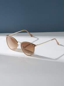 1 pieza Gafas de sol cuadradas de plástico de moda para mujer, gafas de sol elegantes, accesorios de playa para mujer, gafas de sol adecuadas para jerséis, vaqueros, pantalones de chándal, sudaderas con capucha, chaquetas, vestidos y camisas de manga larga - Marrón - Ver 3
