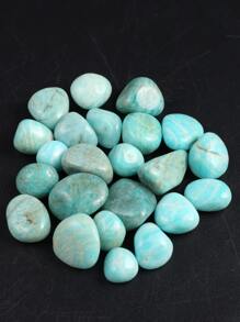 10入組精美的綠帶石天然石頭方形裝飾品,具有治療效果和靈氣,家庭裝飾或可愛的禮物 - 水鴨藍 - 查看 6
