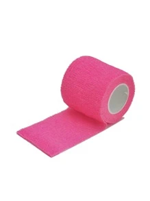 12pcs/pack Pink Elastic Finger Sleeves Bandage For Sports Protection - Baby Pink - View 3