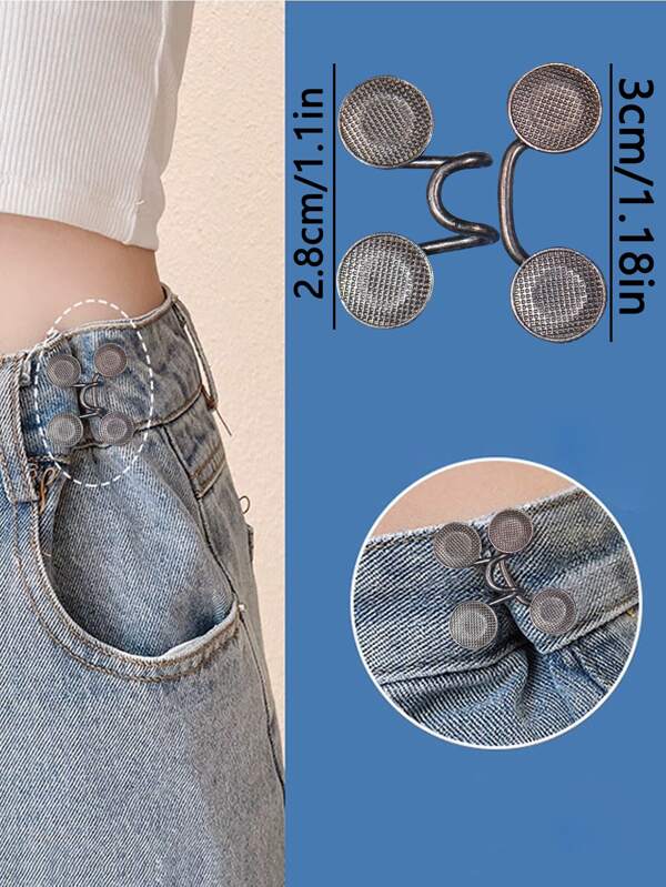 1pc Seamless Waist Buckle For Jeans, Elastic Waist Adjuster SHEIN USA