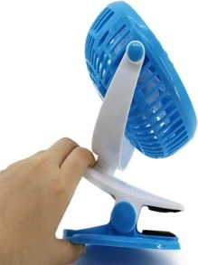 Portable USB Rechargeable Clip Or Table Fan For Car, Desk, Table Or Bureau, Battery Included - Pink - View 5