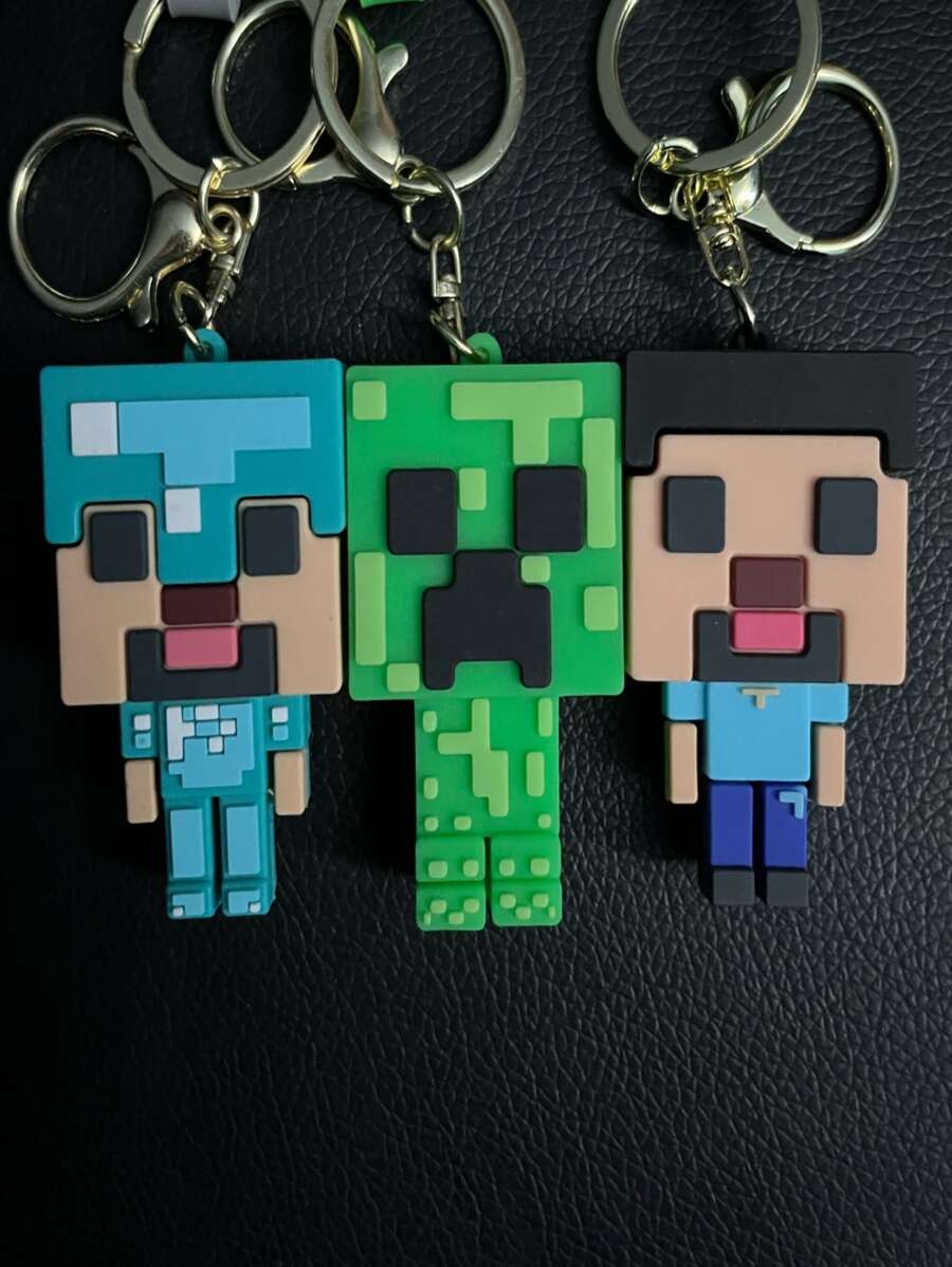 3  Keychains - レッド - チェックする 1
