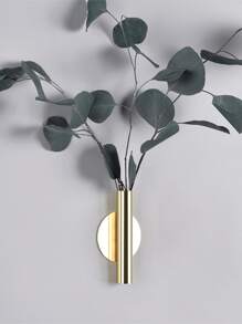 1/2/3pcs Creative Wall Vase Floral Holder Hanging Wall Decor Golden Flower Pot For Living Room Home Decor Room Decor Flower Vase Glass Vase