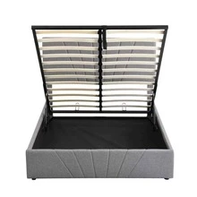 MERAX Full Size Upholstered Platform Bed With A Hydraulic Storage System - 灰色 - 查看 5