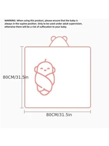 1pc Infant Super Soft And Absorbent Bath Towel With Grey Elephant Hood, Suitable For Newborns, Infant Blanket For 0-3 Months - Grey - View 7