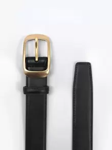 女士休闲商务时尚百搭腰带，适合搭配牛仔裤或休闲裤的日常服装万圣节夏季、学校秋季、秋季、万圣节 - 黑色 - 查看 6