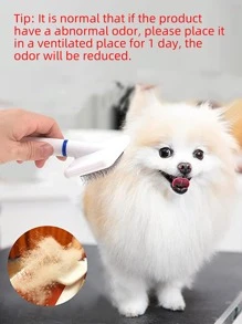 1入組雙色寵物脫毛劑梳子