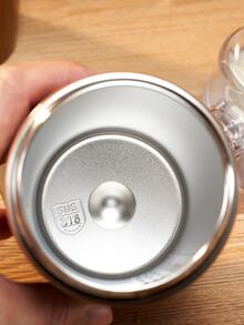 FQUAN 1pc Stainless Steel Portable Insulated Bottle - White - View 4