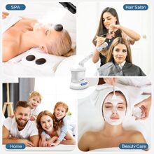 Facial Steamer - Ozone Steamer With Extendable Arm - Professional Nano Ionic Facial Steamer For Deep Cleaning - Portable For Personal Care Use At Home Or Salon Gift For Her/ Girlfriend/ Mother/ Lover - 白色 - 查看 7