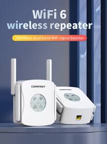 COMFAST CF-XR183 AX1800 1800Mbps (2.4G 和 5G) WiFi 6 Wifi 中繼器，Realtek RTL8811CU 控制器，雙頻 2.4GHz 574Mbps 和 5GHz 1201Mbps 無綫網卡，帶 3dBi 天線 Wi-Fi 接收器 - 白色 - 查看 2