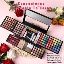Professional Makeup Gift Sets For Women - 185 Colors Makeup Palette Include Eyeshadows, Concealers, Lip Colors, Highlighters, Blushes, Face Contour Powder, Eyebrow Powder, Eyeliner Pencil, Mirror All In One Makeup Sets