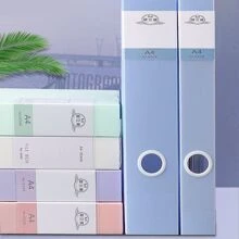 1pc A4 Size Pp Plastic Document Box For Office Use, High Capacity, Suitable For Organizing And Storage Of Documents - Khaki - View 5