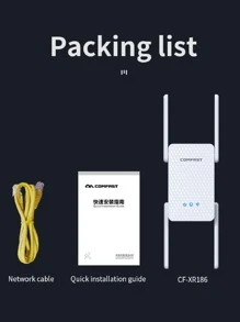 COMFAST CF-XR186 AX3000 3000Mbps ( 2.4G 和 5G ) WiFi6 無綫中繼器雙頻 2.4GHz 574Mbps 和 5GHz 2402Mbps 無綫路由器擴展器 802.11ax 全千兆辦公 - 白色 - 查看 10