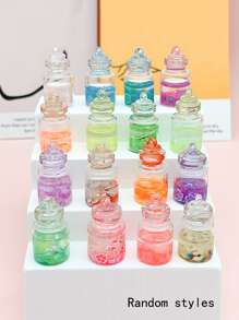 5入組/套隨機ABS花園裝飾品,現代許愿瓶設計花園雕像適用於戶外