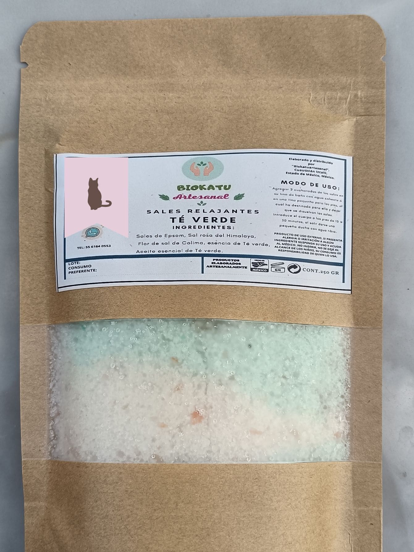Relaxing Salts Green Tea 250g - Mint Green - View 1