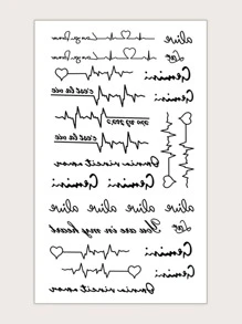 Tatuajes Temporales - Negro - Ver 2