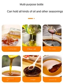 廚房高壓噴油瓶適用於戶外燒烤,空氣炸鍋,平底鍋,牛排,烹飪油玻璃水瓶 - 黑色 - 查看 5