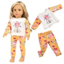19 pcs American Doll Clothes Gift for 18 inch Doll Clothes and Accessories, Including 10 Complete Sets of Clothing - Multicolor - View 9