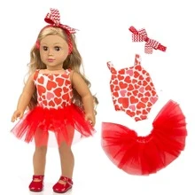 19 pcs American Doll Clothes Gift for 18 inch Doll Clothes and Accessories, Including 10 Complete Sets of Clothing - Multicolor - View 7