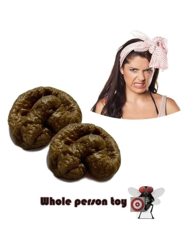 Htppzjr Fake Poopy Toy, Spoof Brown Realistic Fake Poop, Novelty