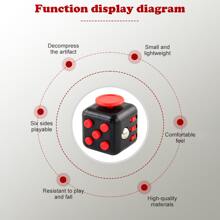 1 件粉色 3.3 厘米方形六面减压魔方玩具，有助于缓解焦虑，提高儿童注意力，有趣的手指旋转骰子 - 粉色 - 查看 7
