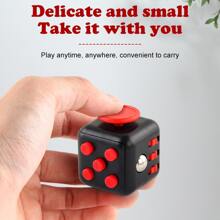 1 件粉色 3.3 厘米方形六面减压魔方玩具，有助于缓解焦虑，提高儿童注意力，有趣的手指旋转骰子 - 粉色 - 查看 8