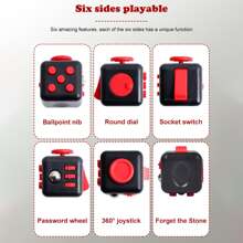 1 件粉色 3.3 厘米方形六面减压魔方玩具，有助于缓解焦虑，提高儿童注意力，有趣的手指旋转骰子 - 粉色 - 查看 9