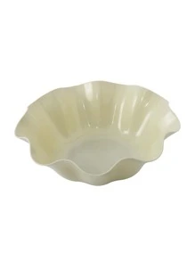 1入組客廳荷葉邊塑料水果糖果盤歐式瓜子碗零食盒家用乾果托盤 - 綠色 - 查看 2