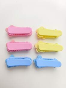 6 Girls Hair Clips Acrylic Flowers Asymmetric Rectangular BB Clips Cute Girls Side Clips Side Clips Side Clips Hair Accessories Hair Clips - Multicolor - View 2