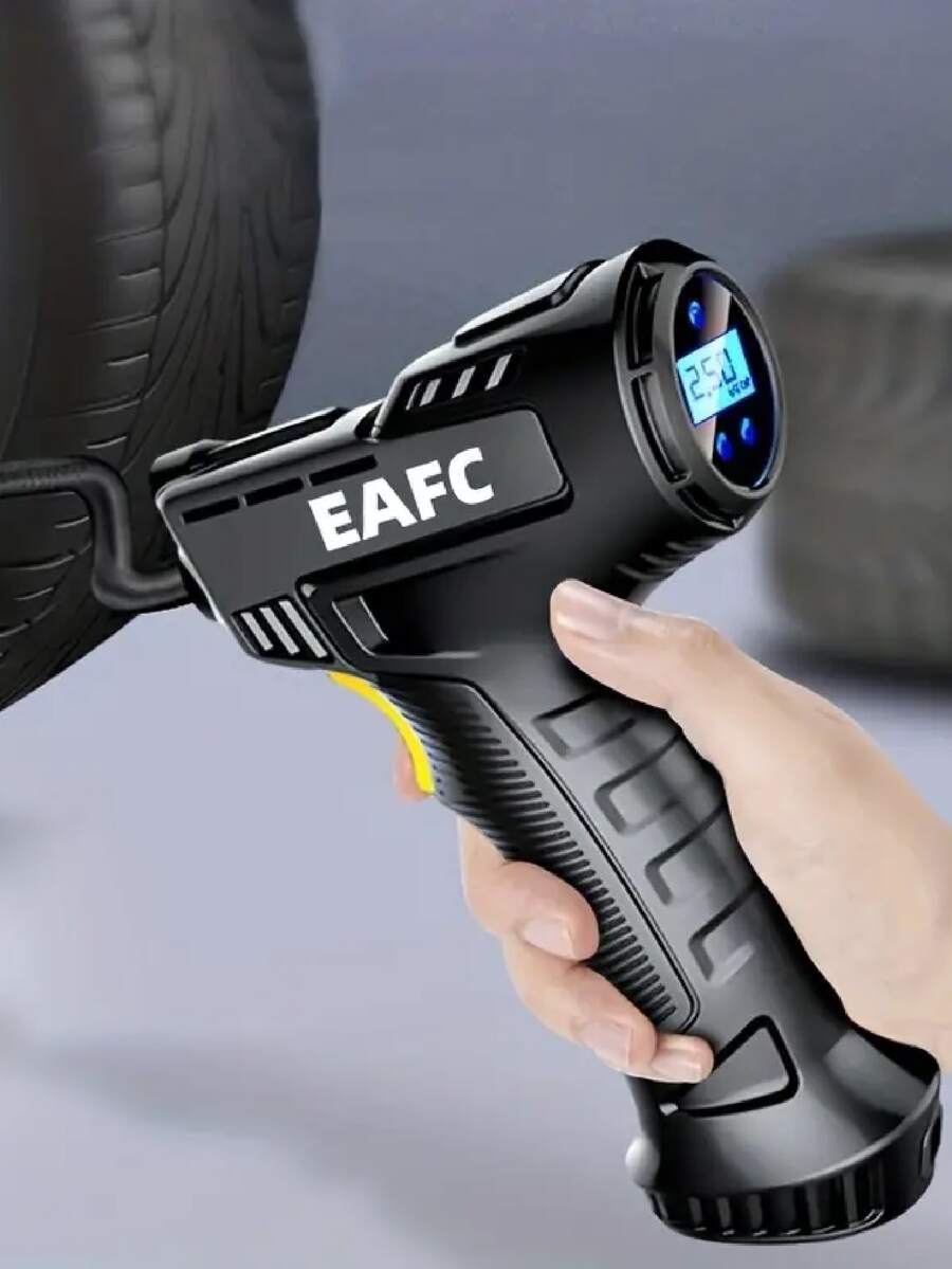 Car Air Compressor 120W Rechargeable Wireless Inflatable Pump Portable Air Pump Car Tire Inflator Digital for Car Bicycle